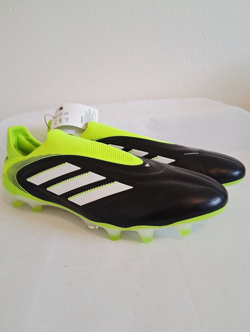 Adidas Copa Pure 3 Elite FG Black Green Laceless Soccee Cleats